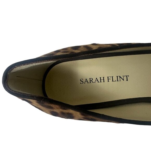 New Sarah Flint Perfect Emma Chocolate Leopard Haircalf Pointed Toe 50mm Pumps 8 - Picture 13 of 15